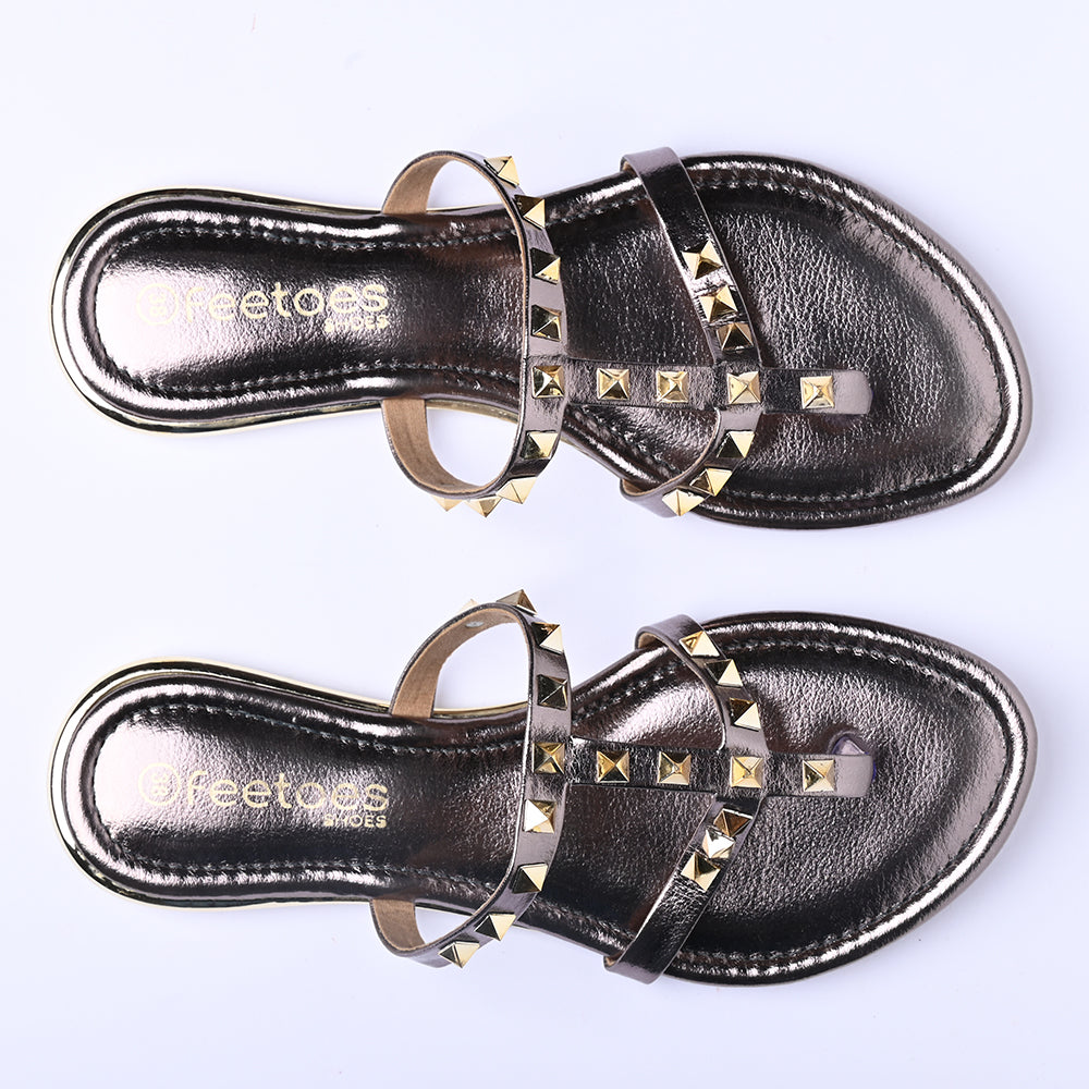 Pewter Studdy Flats â feetoesshoes.com