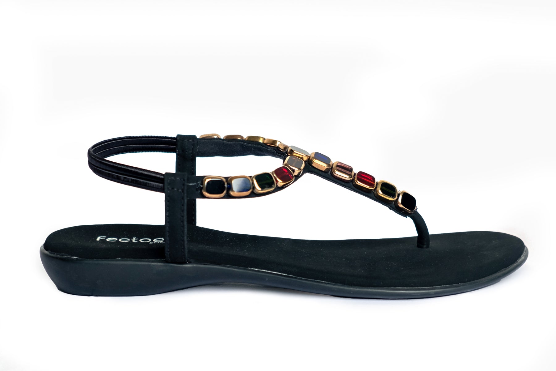 Miss Elegance Black Sandals feetoesshoes